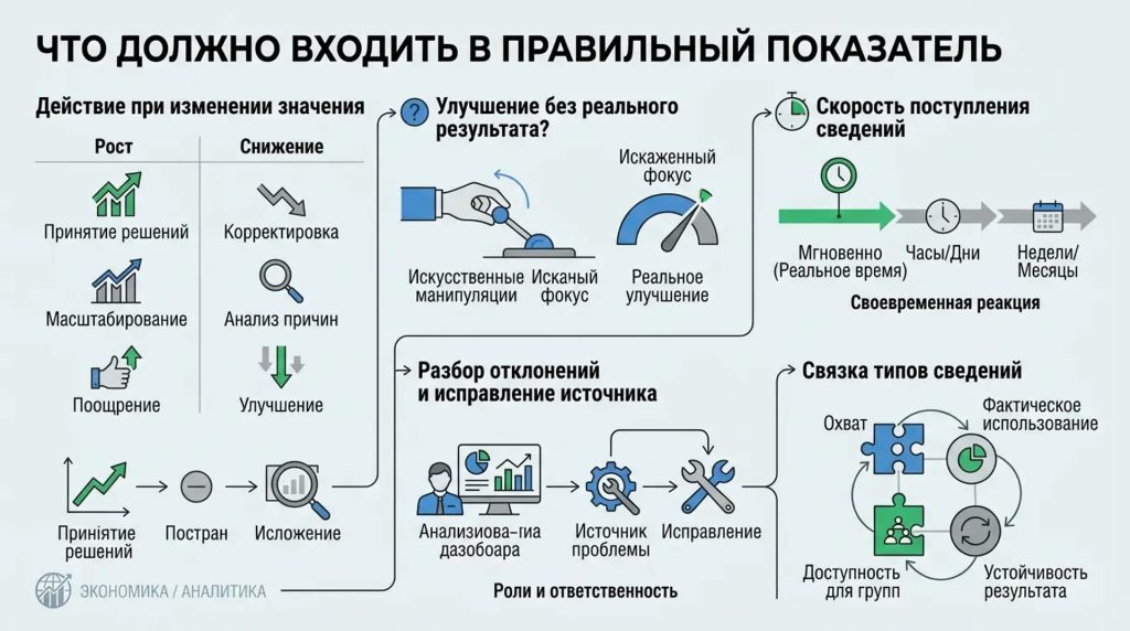 Что должно входить в правильный показатель